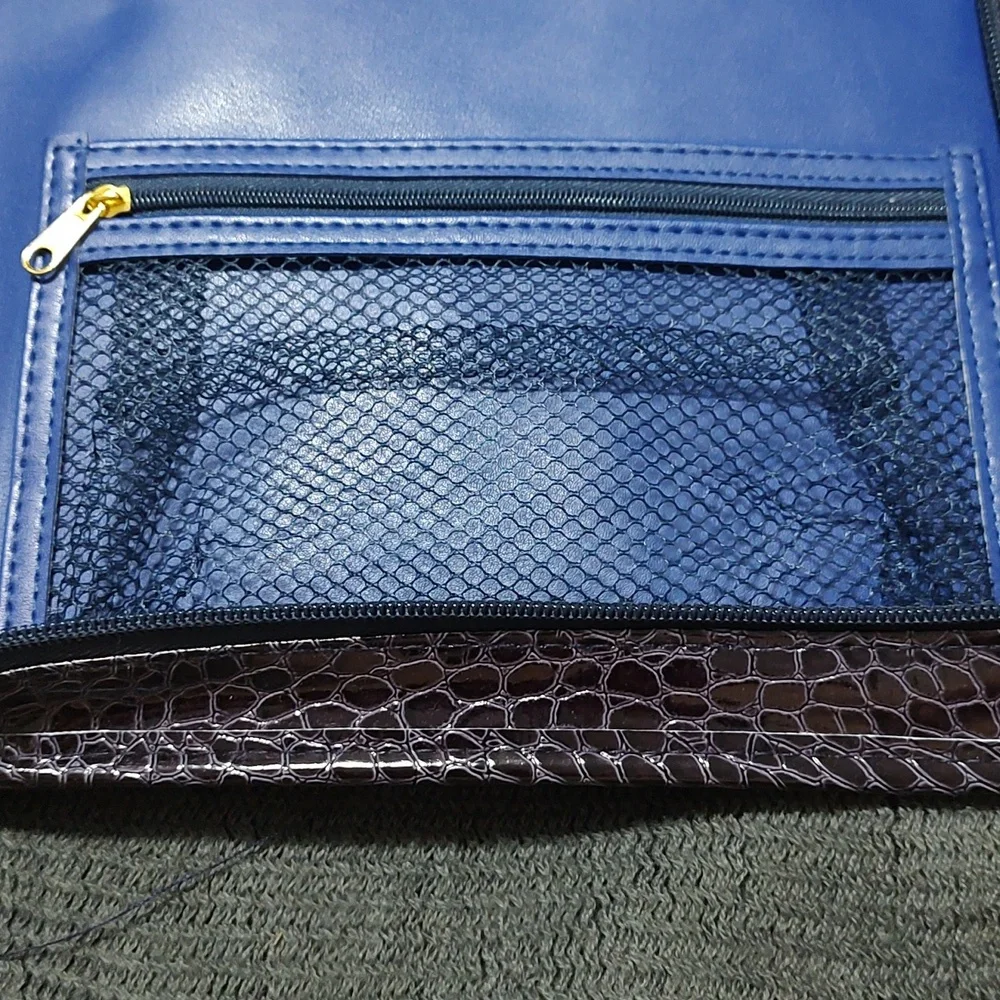 Purplish Faux Alligator Binder